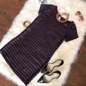 Gorgeous French Connection Sequin Stripe Dress - 2